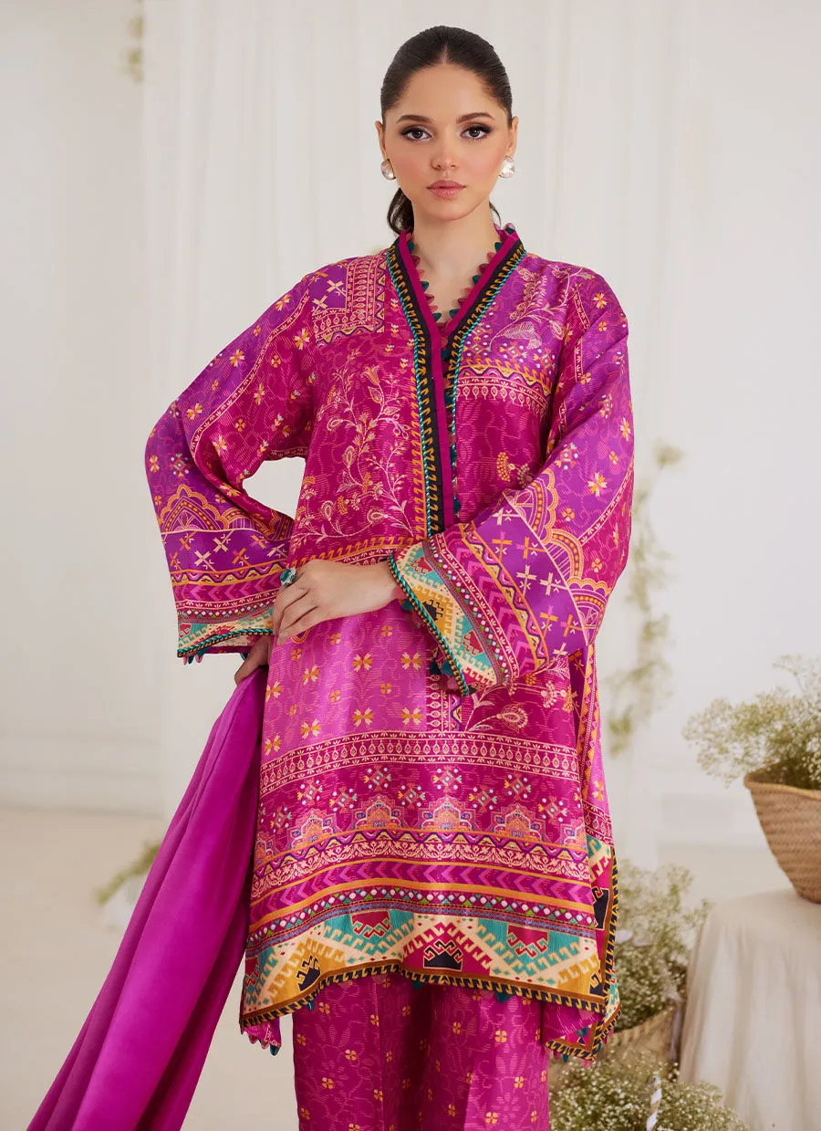 Tara Luxe Edit '24 - Luz Magenta Shirt And Dupatta