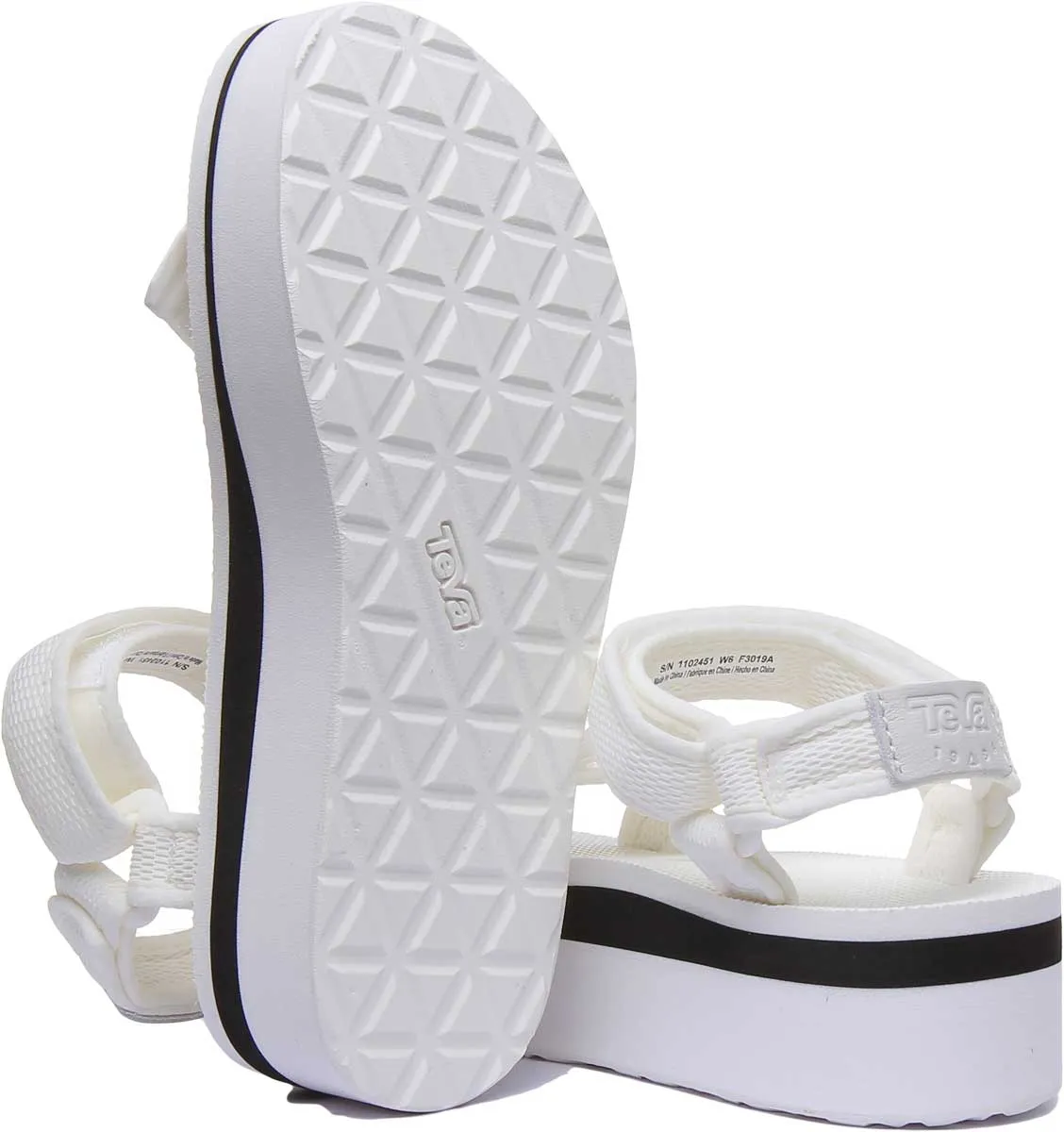 Teva Platform Uni In White