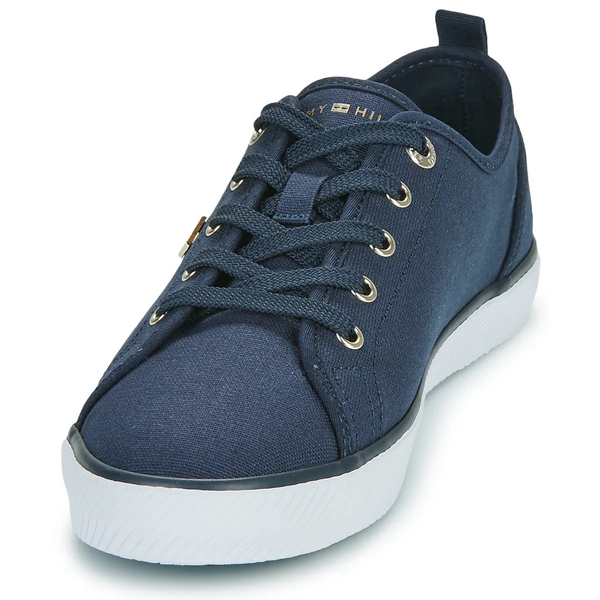 Tommy Hilfiger Womens Vulc Canvas Sneaker Space Blue