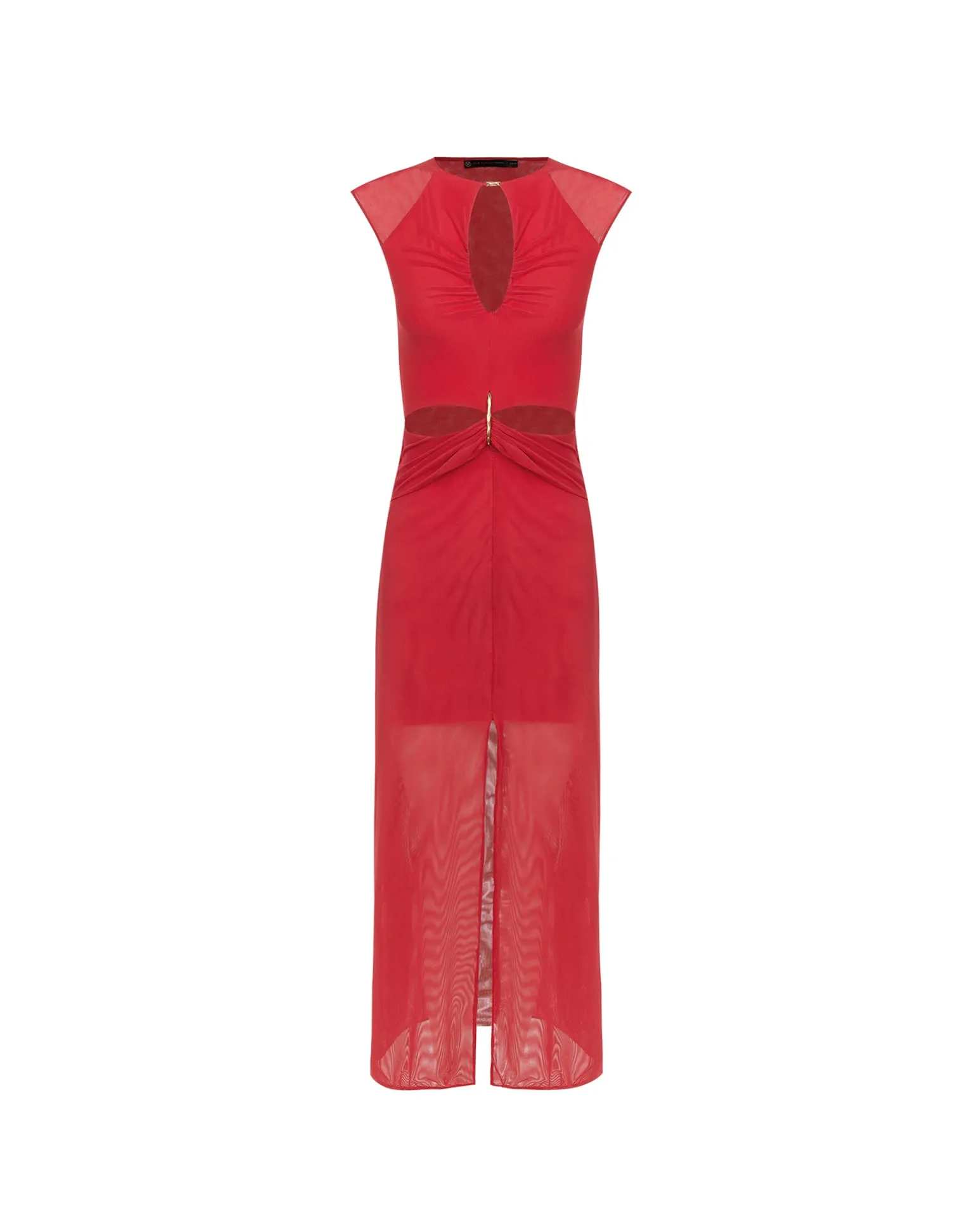 Tori Midi Dress - Red Poppy