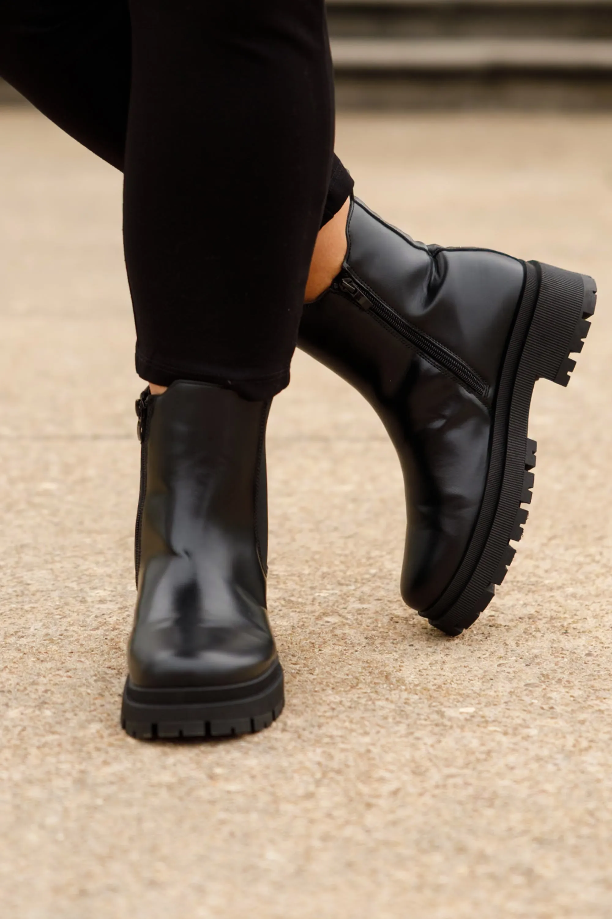 Tough And Fierce Booties, Black