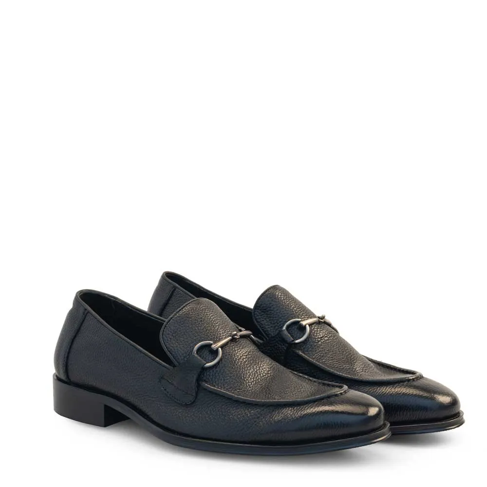 Tumbled Calf Apron Toe Loafer