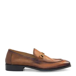 Tumbled Calf Apron Toe Loafer