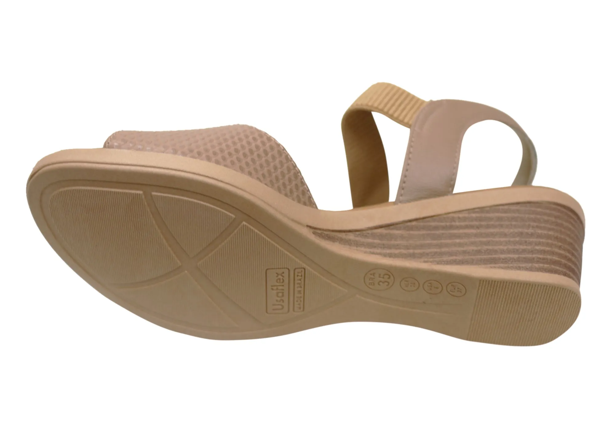 Usaflex Adira Womens Comfortable Leather Sandals Made In Brazil