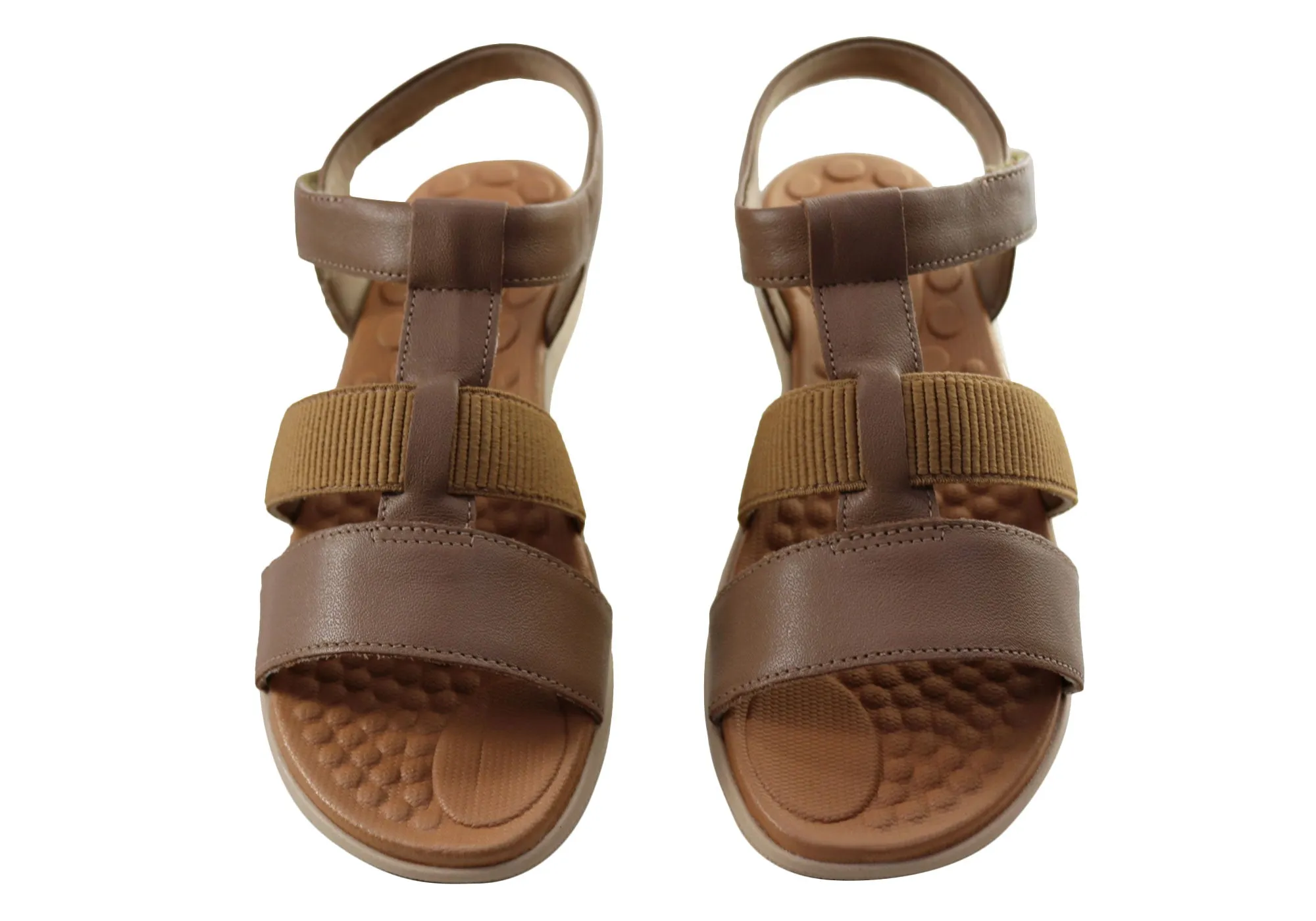 Usaflex Arwen Womens Comfortable Leather Sandals Made In Brazil