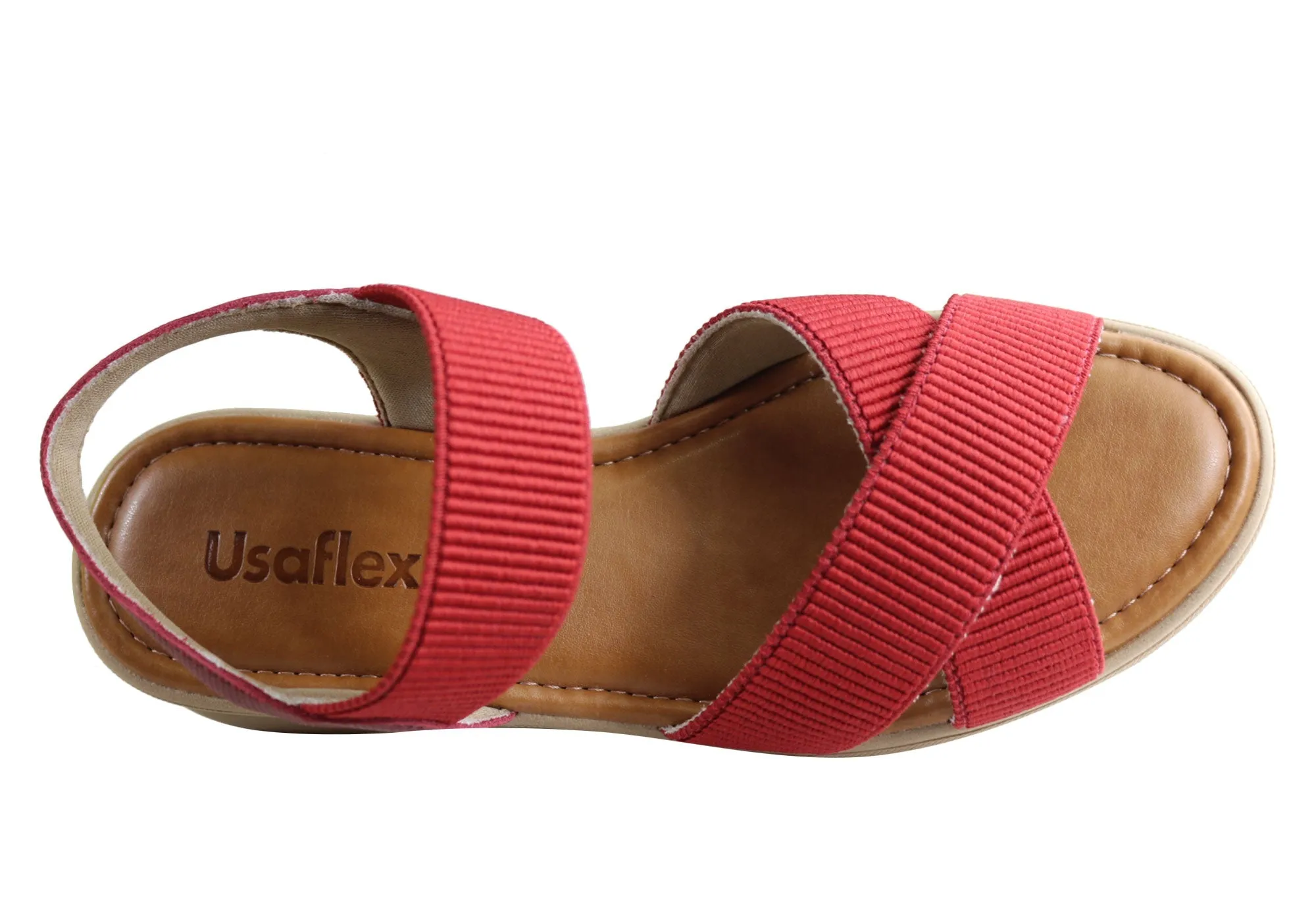 Usaflex Jetty Womens Comfortable Cushioned Sandals Made In Brazil