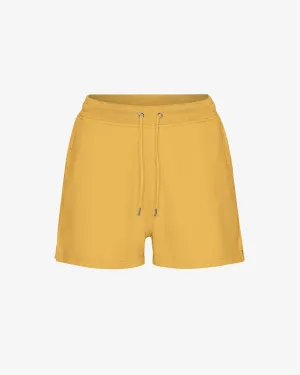 Women Organic Sweatshorts - Burned Yellow