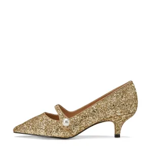 Yvonne Glitter Gold